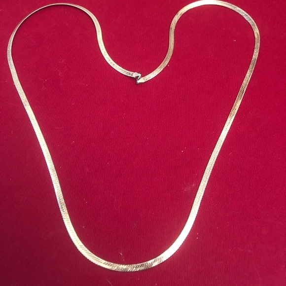 Made in Italy Jewelry - Sterling silver herringbone chain 16 inches long